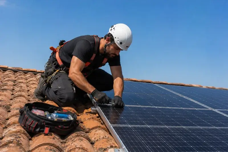 Maintenance et monitoring de panneaux solaires à Saint-Jean-des-Vignes